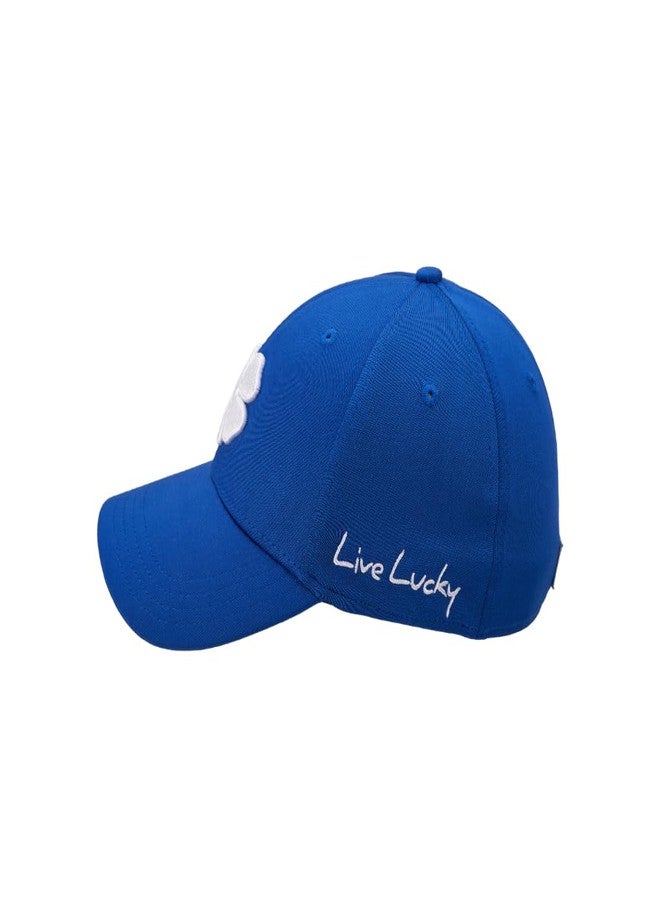 Black Clover Standard Premium 154 Hat, Royal Hat/3D White Clover - Image 5
